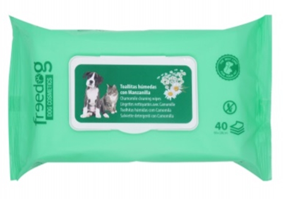 Picture of Freedog Chamomile Pet Wipes – 25-Pack | Gentle & Soothing